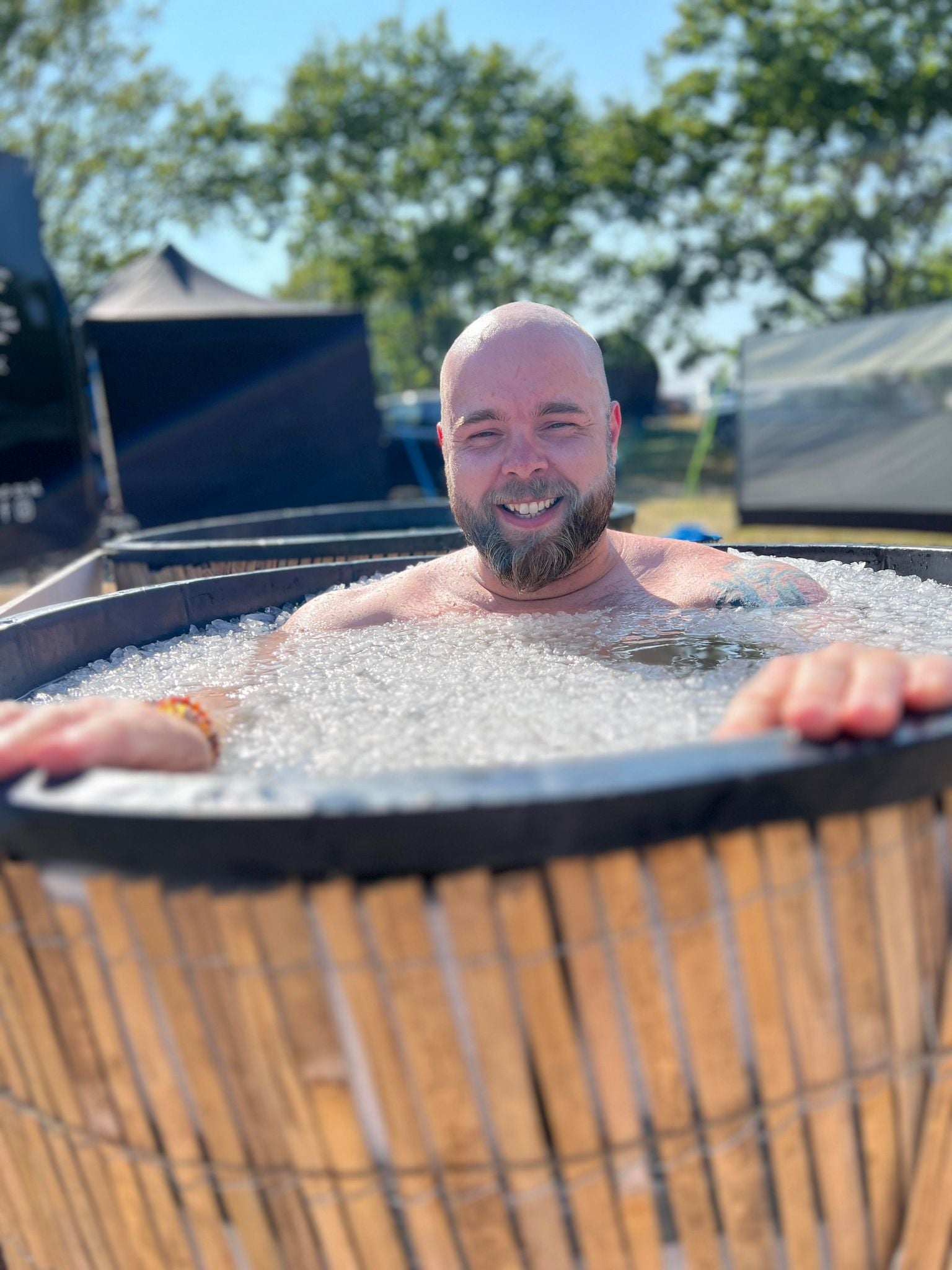 Isbad i forbindelse med saunagus